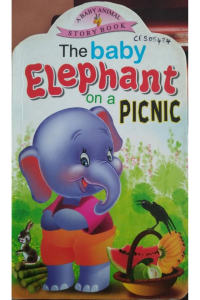 The baby elephant on a picnic